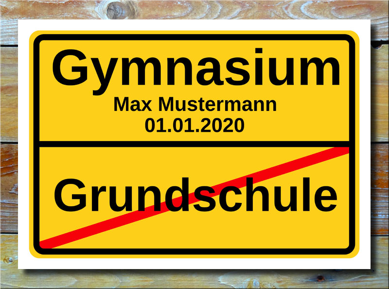 Ortsschild Grundschule Gymnasium