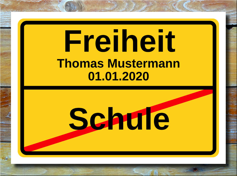 Ortstafel Schule Freiheit