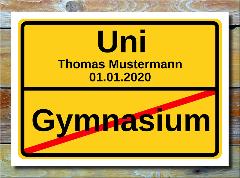 Ortstafel Gymnasium Uni