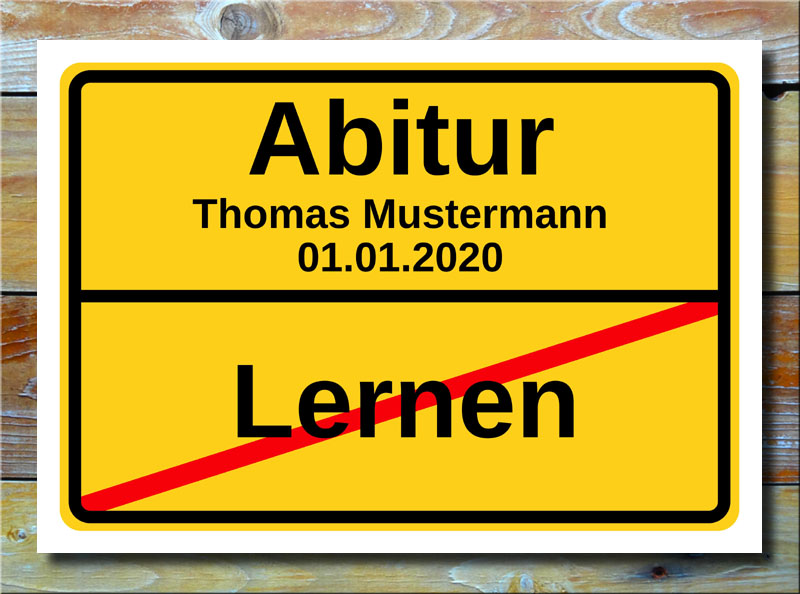 Ortstafel Lernen Abitur