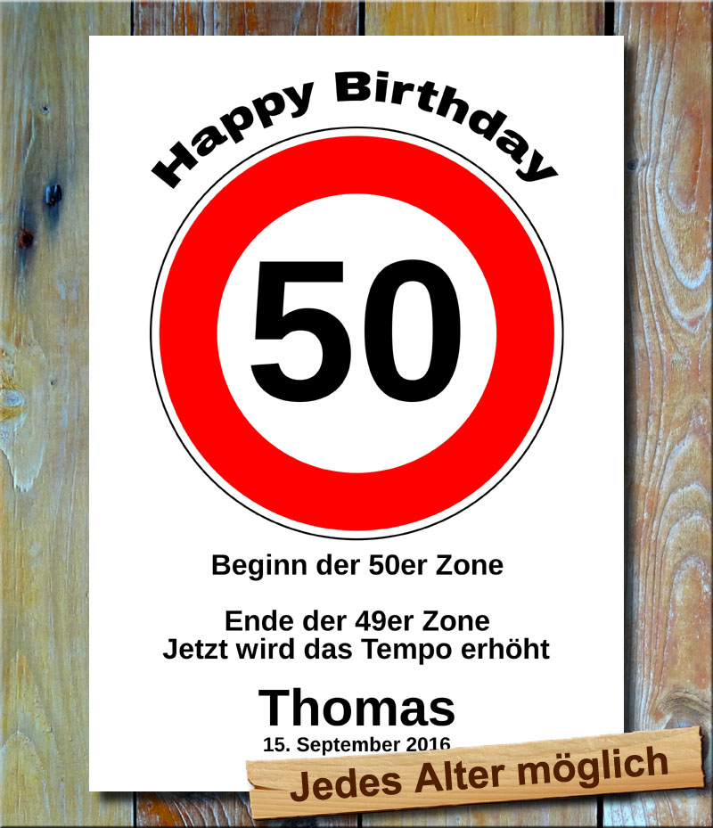 Tempolimit zum Geburtstag 50 Jahre
