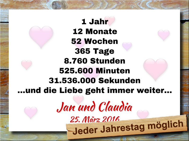 Liebesbeweis Geschenkidee Zum Hochzeitstag Jahrestag Valentinstag Geburtstag Neu Ebay